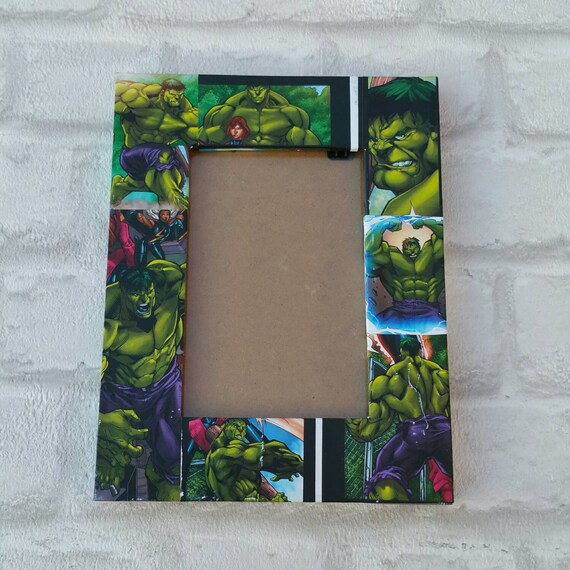 Hulk Frame Superhero Comic Book Decoupage Picture 6 X4 Or 7 X5 Gifts For Boys Gift Fan
