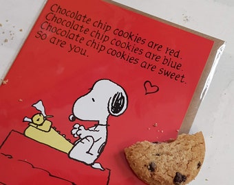 Snoopy Valentinstagskarte - Snoopy Karte - Comic-Karte - Karte für Sie - Karte für Ihn - Karte für Snoopy Fan - SNOOP8