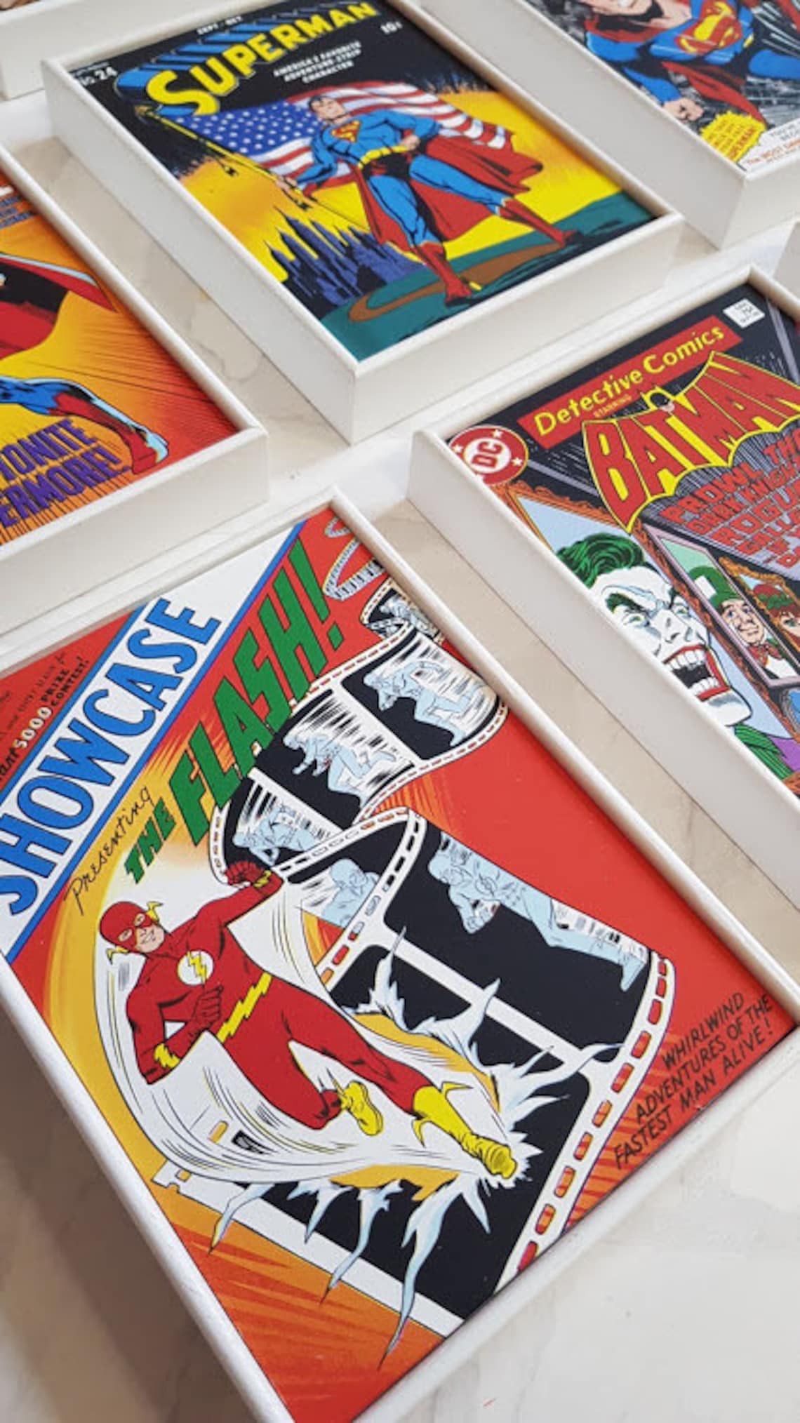 Superhero Prints Vintage Comic Book Cover Superhero Frame | Etsy