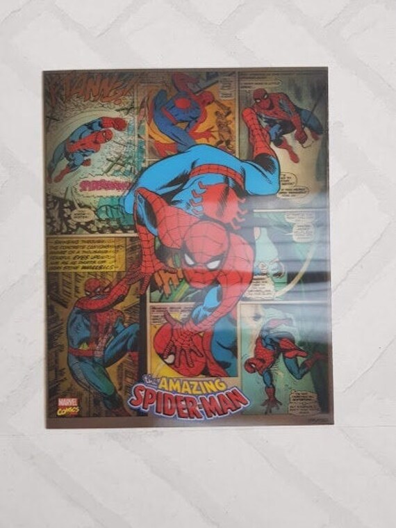 Spiderman Lenticular Print Superhero Print Superhero Frame | Etsy