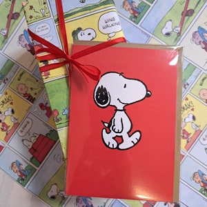 Snoopy Card - rode Snoopy Card - Snoopy verjaardag - kaart voor Snoopy-fan - rode kaart - SNOOP69