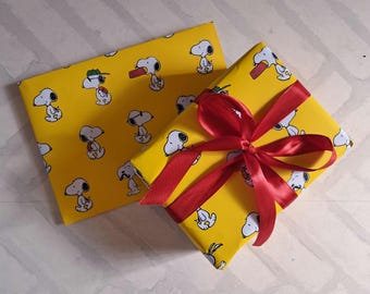 Papel de regalo de Snoopy - Papel de regalo de Snoopy - Papel de regalo de Peanuts - Papel de regalo de cómic de Peanuts