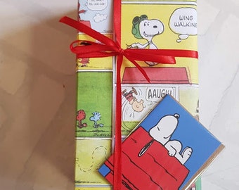 Papel de envolver Snoopy - Envoltura de regalo Snoopy - Papel de envolver cacahuetes - Envoltura de regalo cómica de cacahuetes