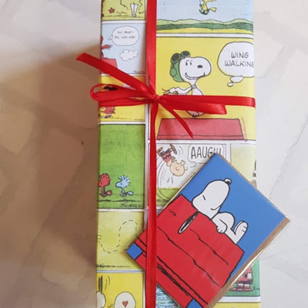 Snoopy-Geschenkpapier – Snoopy-Geschenkpapier – Peanuts-Geschenkpapier – Peanuts-Comic-Geschenkpapier