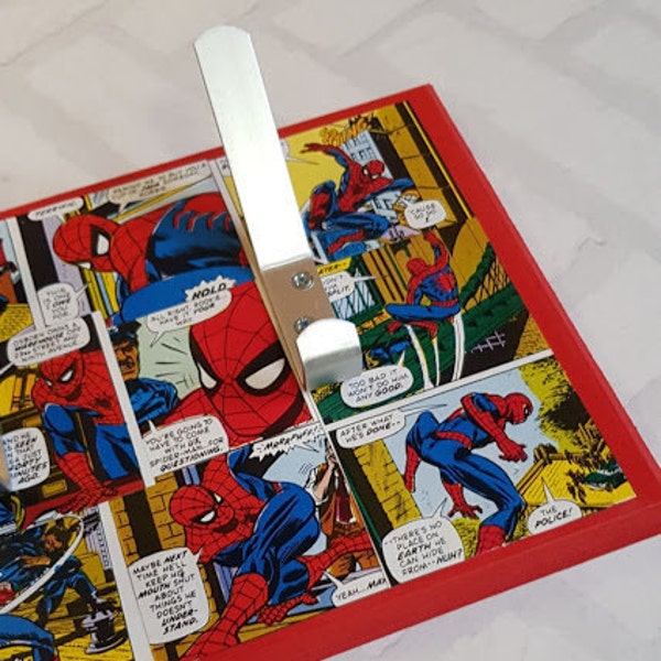 Spiderman Coat Hook - Superhero Coat Hook - Spiderman Gift - 3 Hook Coat Rack - 5 Hook Coat Rack - Spiderman Room -MADE TO ORDER