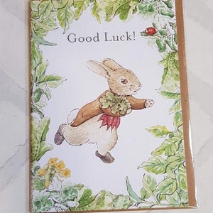 Karta szczęścia - Karta Piotrusia Królika - Karta Beatrix Potter - Karta dla niej - Karta dla mamy - Karta dla siostry - Karta dla brata - BX54