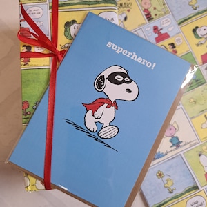 Cartão de super-herói Snoopy - Cartão de super-herói - Snoopy Dude - Snoopy - Joe Cool - Cartão para ele - Cartão para fã do Snoopy - SNOOP77