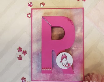 Unicorn Letter - Unicorn Decoration - Nursery Letter - Unicorn Bedroom - Unicorn Monograme - Unicorn Letter Block