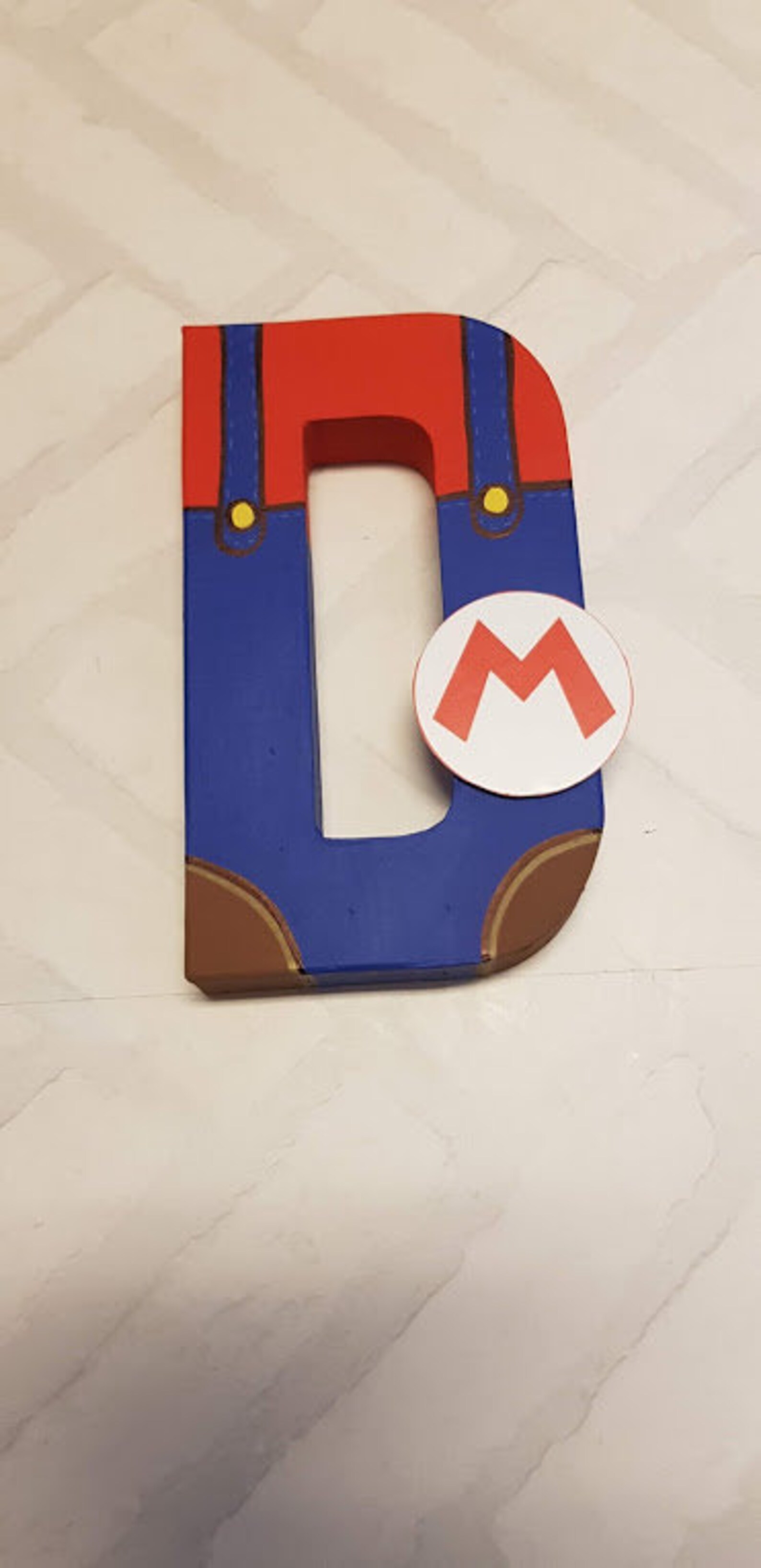 Personalized Mario Letters Hand Painted Papier Mache Letters | Etsy