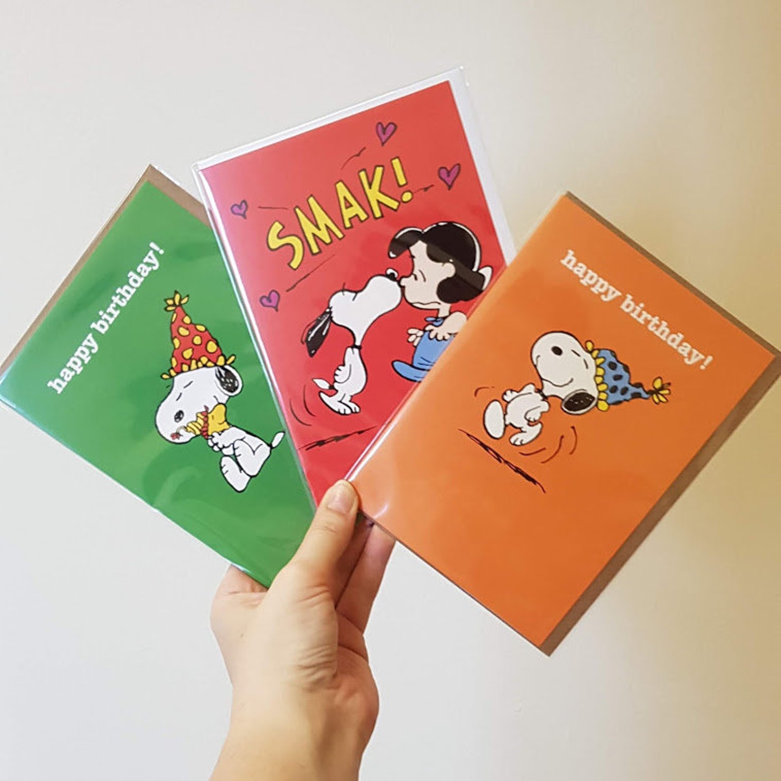 Snoopy Happy Birthday Card Snoopy Card Happy Birthday Card Etsy UK