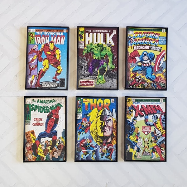 Superhero Prints - Vintage Comic Book Cover - Superhero Frame - Avengers Frame - Comic Book Print