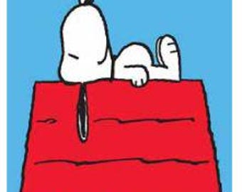 Nowa karta domowa - Joe Cool na Doghouse - Karta Snoopy'ego - Niebieska karta - Snoop106
