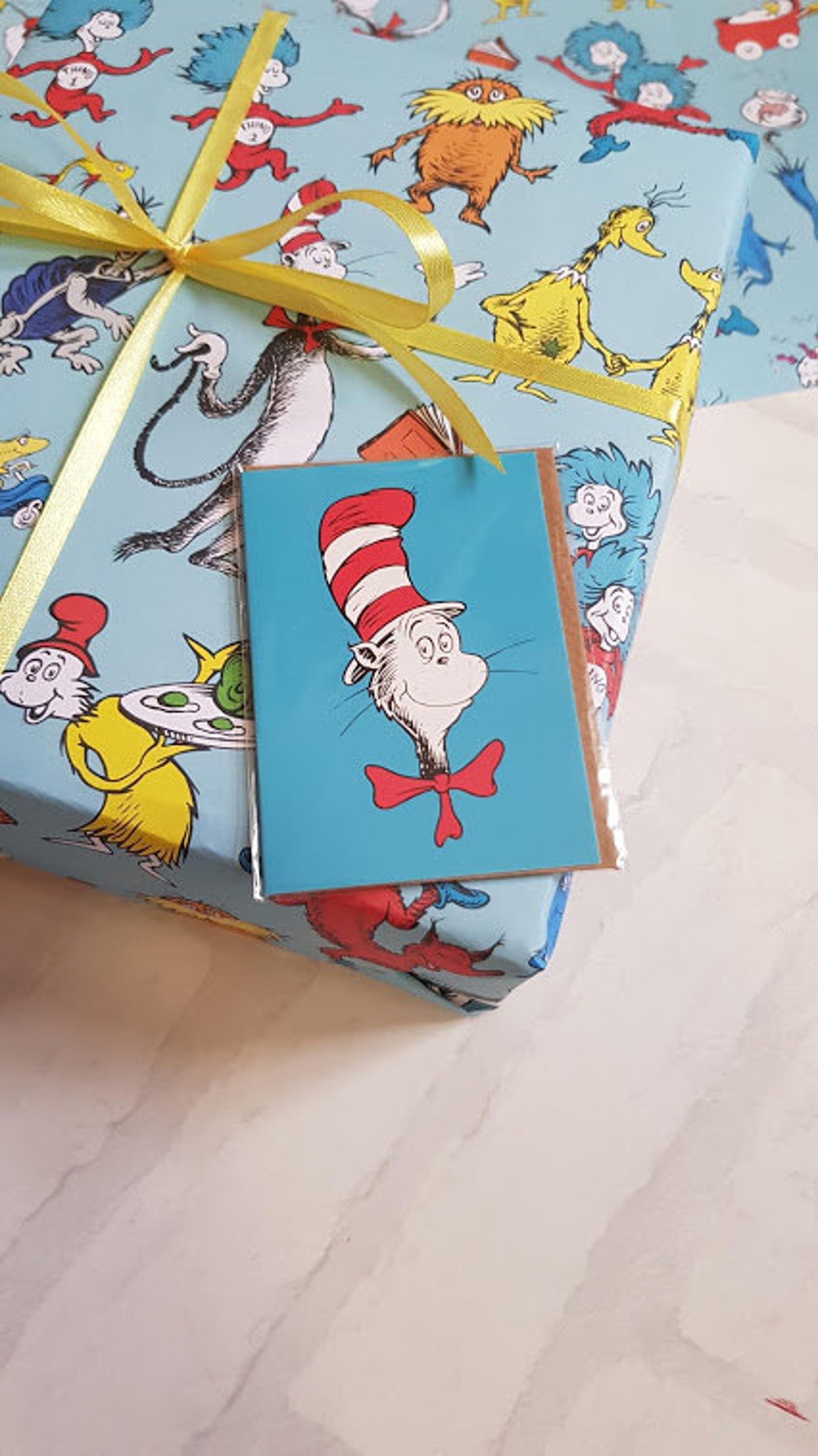 Cat in the Hat Wrapping Paper Cat in the Hat Gift Wrap Etsy