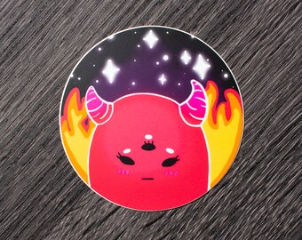 Robin Eisenberg Inspired Devil Galaxy Blob Waterproof Vinyl Sticker