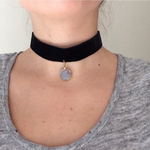 Schwarzer Samt Choker| Schwarzer Choker| Charm Choker| Samt Choker| Choker Kette| Boho Choker