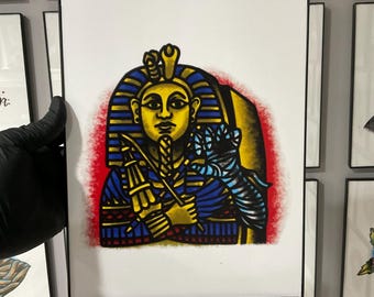Goosebumps Mummy Tattoo Flash Art Print