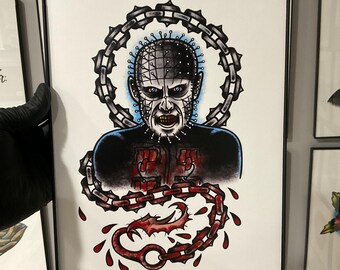 Hellraiser Tattoo Flash Art Print