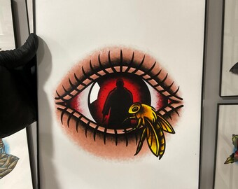 Wydruk artystyczny Candyman Tattoo Flash