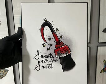 Wydruk artystyczny Candyman Tattoo Flash