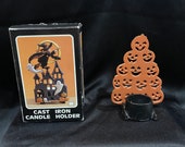 Vintage Cast Iron Candle Holder
