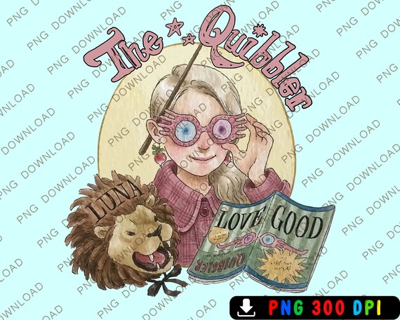Luna Lovegood the Quibbler Clipart Luna Lovegood the Quibbler - Etsy