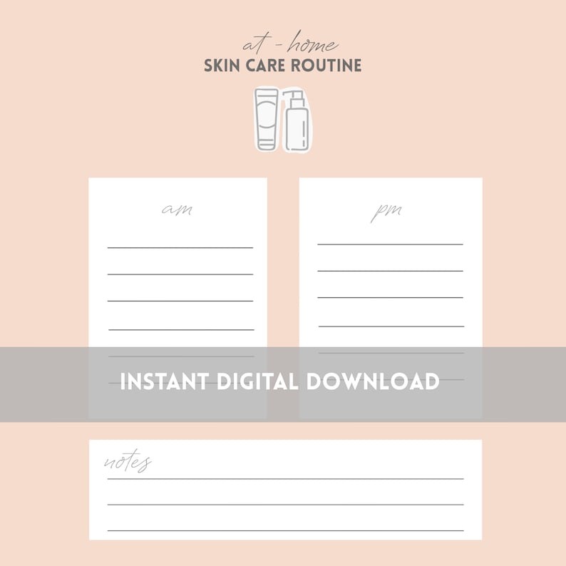 DIGITAL AT-HOME Skin Routine Guide for Estheticians - Etsy