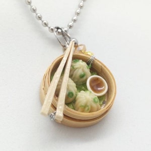 Xiaolongbao Charm, Made-To-Order, Polymer Clay Jewelry