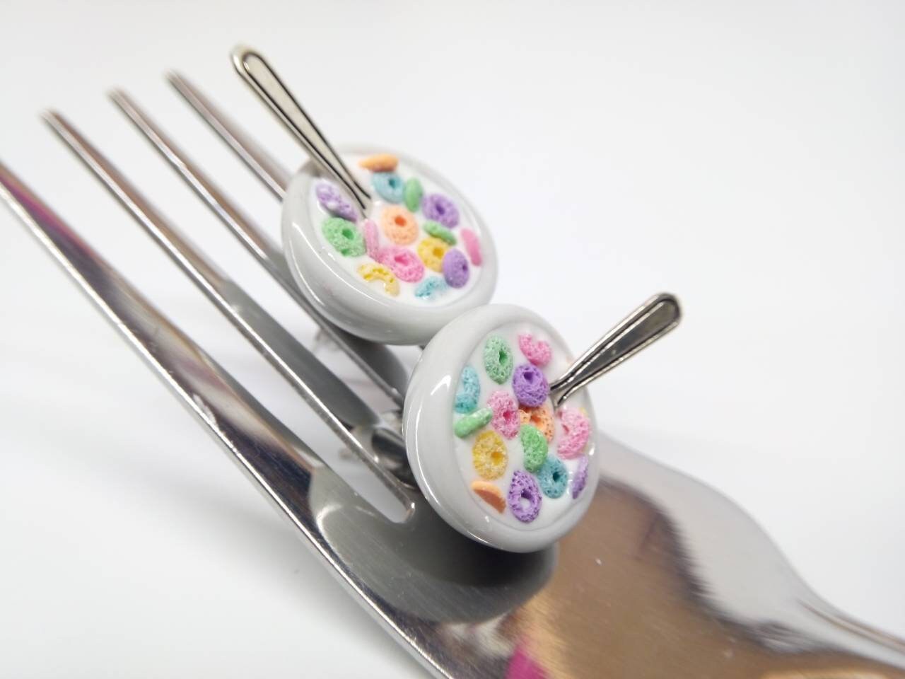 Rainbow Cereal Charm Polymer Clay Food Food Jewelry Food | Etsy