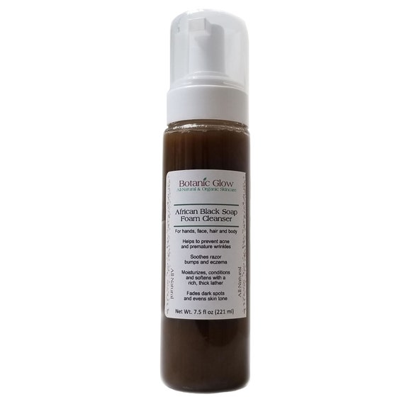 black soap facial cleanser