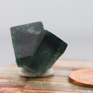 Twinned Fluorite - Diana Maria Mine, Durham, England