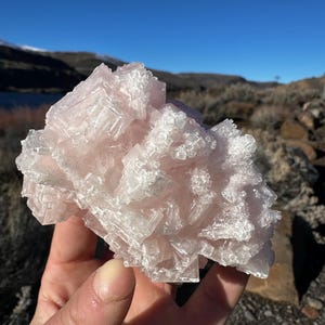 Pink Halit aus Searles Lake, Trona, Kalifornien, USA
