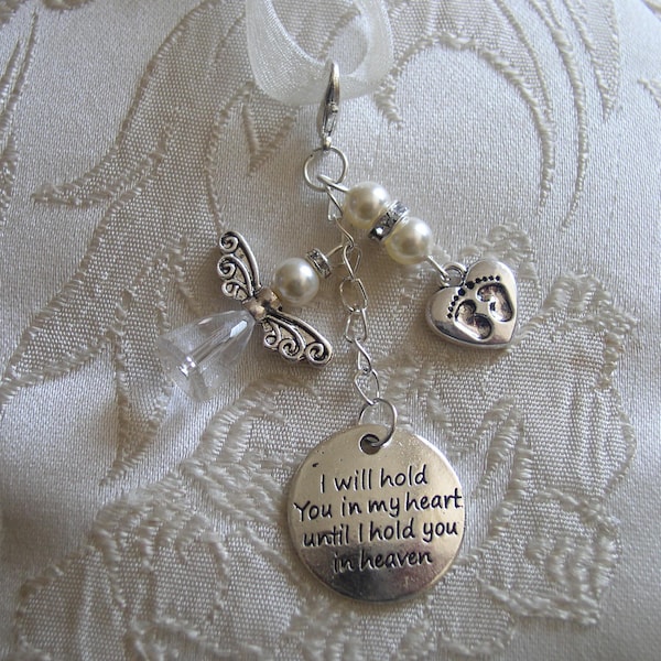 Ivory Memorial Baby Loss/Miscarriage Bouquet Charm Wedding/Bridal