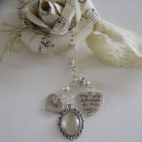 Memorial Photo Bouquet Charm-Various Colours and Relations Available