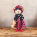 Needle Felted Mouse, Miniature Mouse, Woolen Mouse, Art Doll, Home Decoration, Stuffed Animal, Eco-Friendly, Little Mouse, Gift for Her product logo