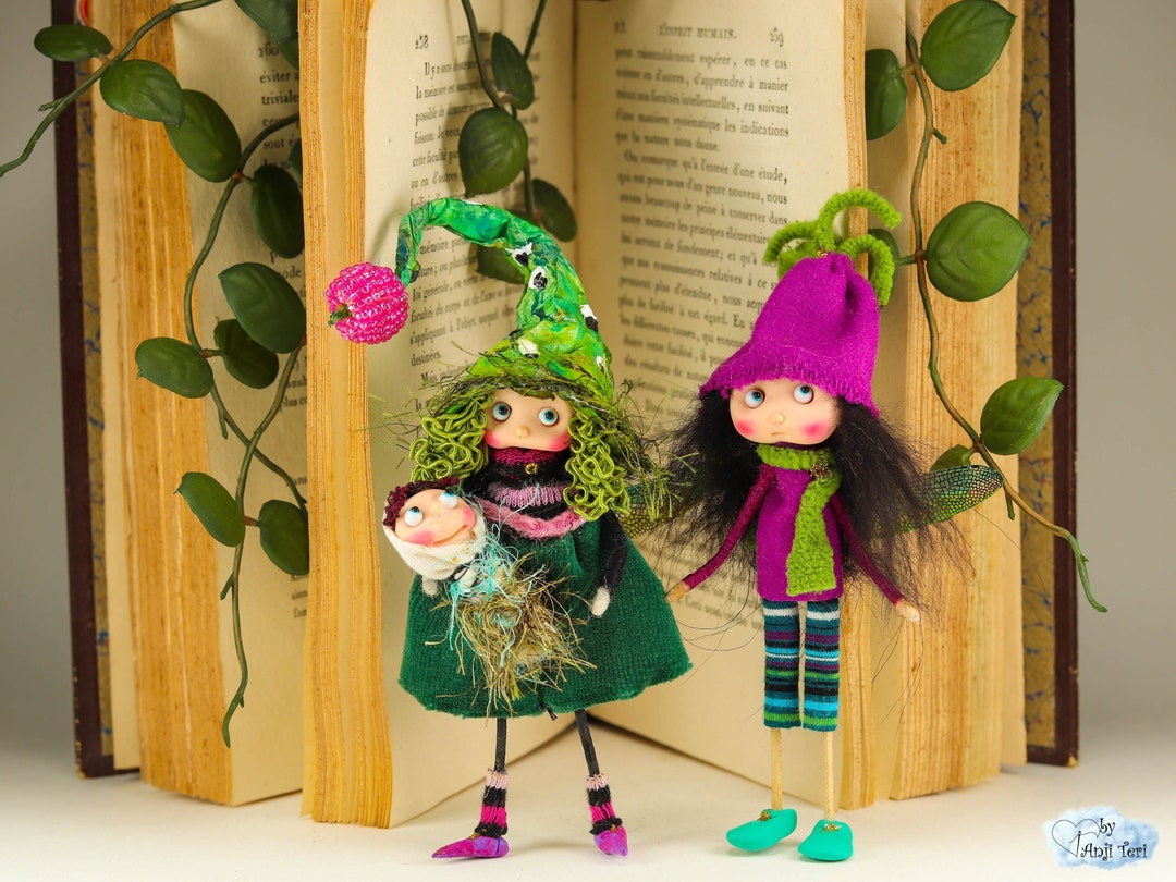 Family Dolls Pixie Fairy Doll Fairy Ornament Ooak Art Doll Etsy