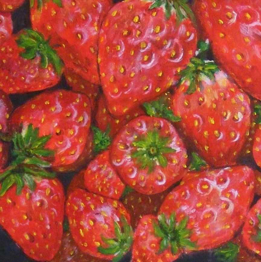 Strawberries - Etsy