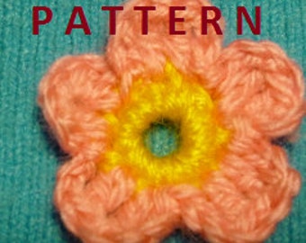 PATTERN, crochet flower, handmade, little flower, flower pattern, pattern flower, flower crochet, flower crocheted