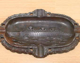 Maritime ashtray - Le Paquebot Normandy - France around 1930