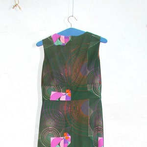 Vestido largo vintage años 70 estilo INEZ, talla alrededor de 36