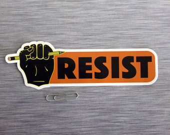 Resist Small Bumper Sticker