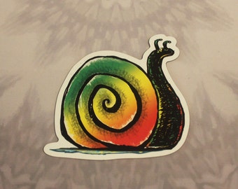 Rasta Snail Outdoor Magnet