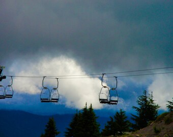 Mt. Hood, Oregon Chair Lift Digital Download Print