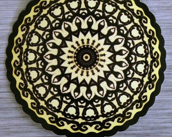 Belladonna Mandala Sticker Outdoor Bumper Sticker | 564