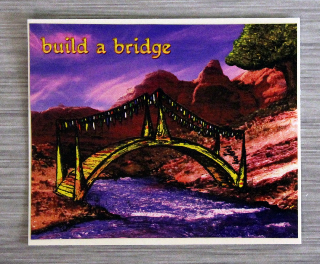 Build A Bridge Sticker Outdoor Bumper Stickers - Etsy