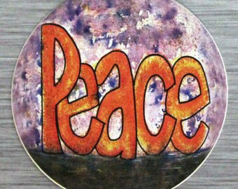 Peace Sticker Adhesivo para parachoques al aire libre