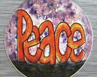 Peace Sticker Outdoor Bumper Sticker