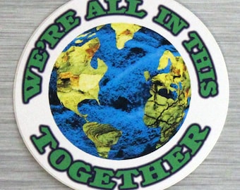 World Activist Sticker | We're All In This Together Sticker Outdoor Bumper Stickers | 311
