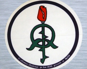 Peace Rose Sticker Outdoor Bumper Stickers | 005