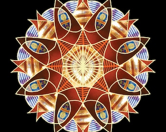 Mandala 'Ellay Elvee Chi' Digital Download Print
