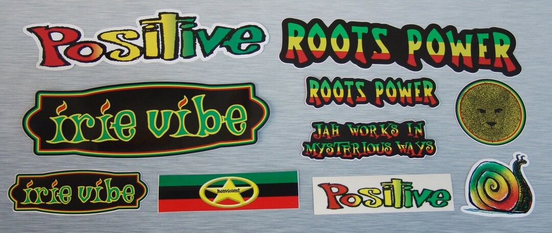 Word Rasta Sticker Root Concepts Rasta Sticker Combo Pack | 053, 092, 532, 157, 159, 158 ...